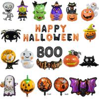 Aluminum Film Decoration Balloon Halloween Design printed PC