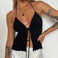 Polyester Camisole teint nature Solide plus de couleurs pour le choix pièce