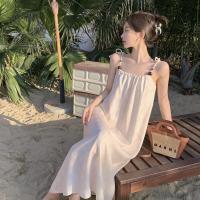 Polyester long style Slip Dress & loose Solid PC