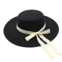 Tissu de laine Chapeau Fedora modèle bowknot plus de couleurs pour le choix pièce