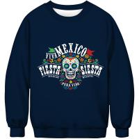 Polyester Männer Sweatshirts, Gedruckt, Schädelmuster, mehr Farben zur Auswahl,  Stück