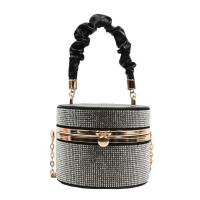 Iron & PU Leather Easy Matching Handbag durable & with rhinestone PC