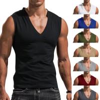 Polyester Herren Ärmelloses T-shirt, schlicht gefärbt, Solide, mehr Farben zur Auswahl,  Stück