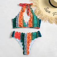 Poliéster Bikini, impreso, geométrico, multicolor,  trozo