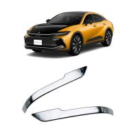 For Toyota 23 CROWN CROSSOVER Rear View Mirror Sticker two piece  silver Sold By Set