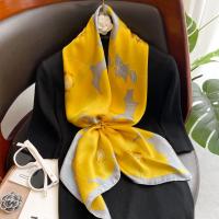 Polyester Silk Scarf sun protection Plain Weave PC