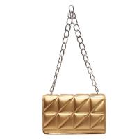 PU Leather Box Bag Shoulder Bag with chain Argyle PC