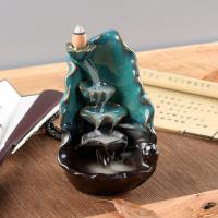 Porcelain Backflow Burner for home decoration handmade blue PC