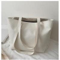 PU Leather Tote Bag Shoulder Bag large capacity & soft surface Solid PC