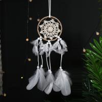 Pluma & Hierro Dream Catcher Colgante Adornos, blanco,  trozo