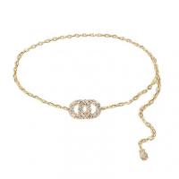 Iron Easy Matching Waist Chain with rhinestone gold PC