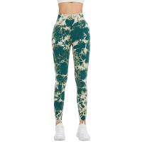 Polyamide & Spandex Quick Dry Women Yoga Pants lift the hip printed PC