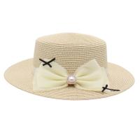 Paille Chapeau de paille de protection solaire modèle bowknot plus de couleurs pour le choix pièce