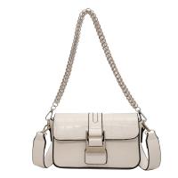 PU Leather Easy Matching Shoulder Bag attached with hanging strap Stone Grain PC