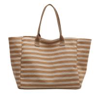 Canvas Easy Matching Shoulder Bag large capacity striped PC