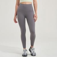 Polyamide & Spandex Women Yoga Pants lift the hip & with pocket Solid PC