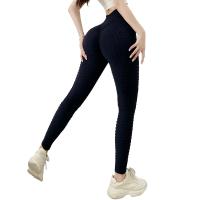 Polyamide & Spandex Vrouwen Yoga Broek Jacquard Solide meer kleuren naar keuze stuk