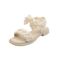 Rubber & PU Leather Hook and Loop Girl Sandals & breathable Pair