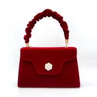 Velours Sac d’embrayage Rouge pièce