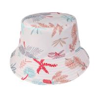 Polyester Chapeau de seau Imprimé motif de feuille plus de couleurs pour le choix : pièce