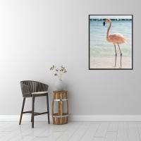 Canvas & Hars steentjes Diamantschilderen Handgemaakte Flamingo stuk