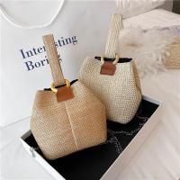 Straw Easy Matching & Bucket Bag Woven Tote attached with hanging strap PC