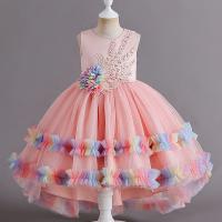 Polyester Princess & Ball Gown Girl One-piece Dress PC