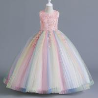 Polyester Princess & Ball Gown Girl One-piece Dress PC