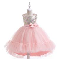 Polyester Princess & Ball Gown Girl One-piece Dress Sequin PC