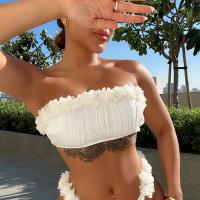 Polyester Ensemble Tankinis Blanc Ensemble