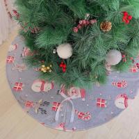 Polyester Kerstboom rok Grijs stuk