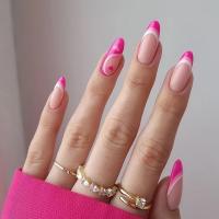 ABS Fake Nails, Rosa,  Festgelegt