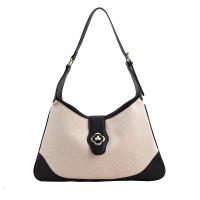 Cloth & PU Leather Easy Matching Shoulder Bag large capacity PC