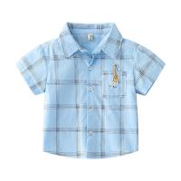 Coton Chemise de garçon Imprimé Plaid plus de couleurs pour le choix pièce