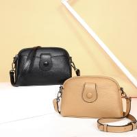 Cowhide Box Bag Crossbody Bag soft surface Polyester Lichee Grain PC