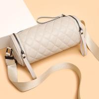 Cowhide Crossbody Bag sewing thread & soft surface Argyle PC