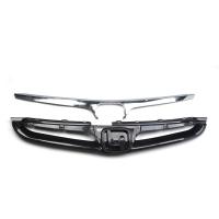 For 06-07 Honda Accord Auto Cover Grille two piece  black Sold By Set