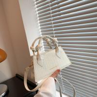 PU Leather Easy Matching Handbag attached with hanging strap Stone Grain PC