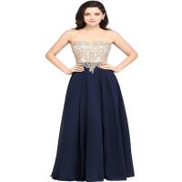 Polyester Slim & Plus Size Long Evening Dress & tube PC