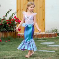 Poliéster Traje de sirena de los niños, labor de retazos,  trozo