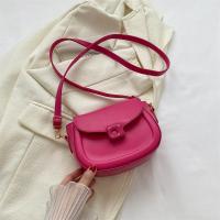 PU Leather Saddle Crossbody Bag soft surface PC