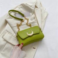 PU Leather Shoulder Bag with chain & soft surface PC