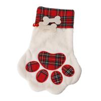 Cloth Christmas Decoration Stocking for home decoration & christmas design plaid PC