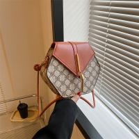 PU Leather Easy Matching Shoulder Bag plaid PC