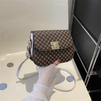 PU Leather Easy Matching Crossbody Bag plaid PC