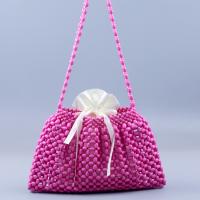 Acrylic & Polyester Easy Matching Shoulder Bag fuchsia PC