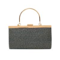 Metalen & Polyester Clutch Tas meer kleuren naar keuze stuk