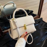 PU Leather Easy Matching Handbag attached with hanging strap Lichee Grain PC