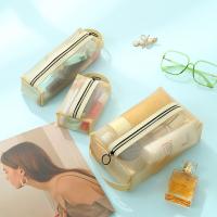 Gauze Cosmetic Bag portable Apricot PC