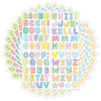 Pressure-Sensitive Adhesive & PVC Adhesive & Creative Decorative Sticker waterproof letter multi-colored PC